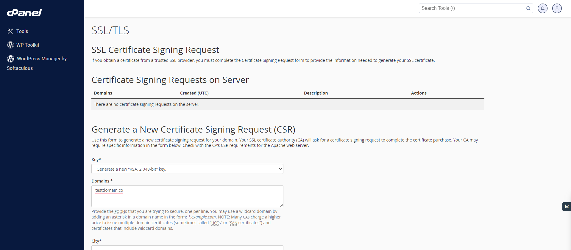 SSL Certificate details