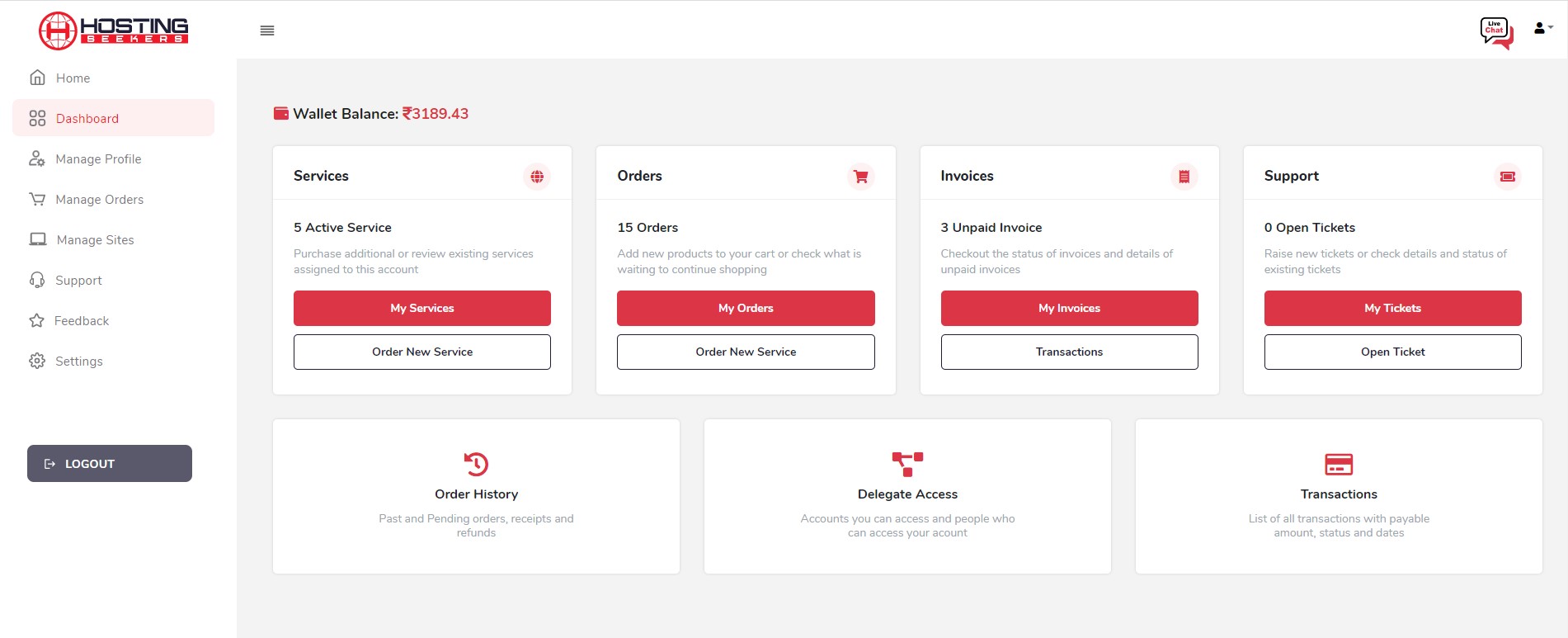 dashboard-of-hostingseekers